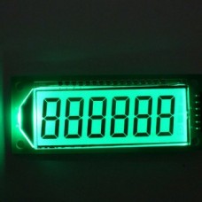 6 digit 7 segmenten display LCD